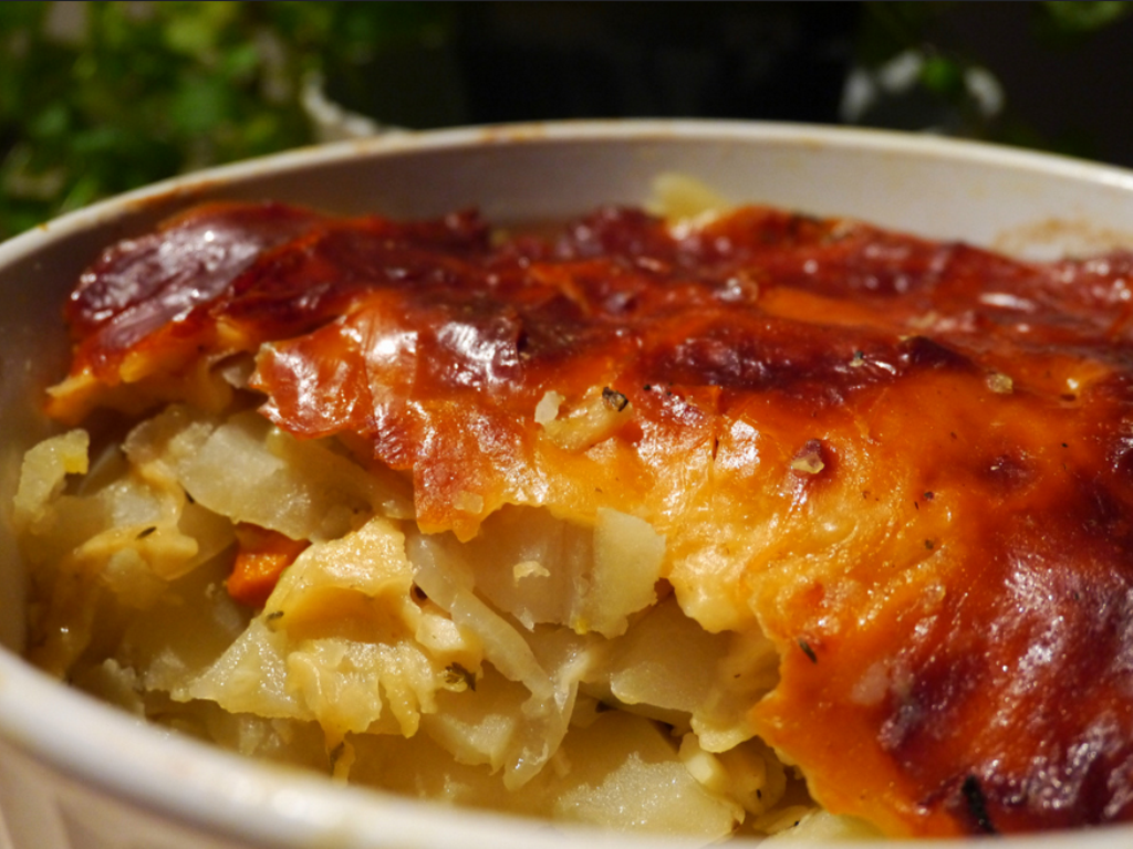 Gratin de pommes de terre dauphinois-  à l&rsquo;Emmental