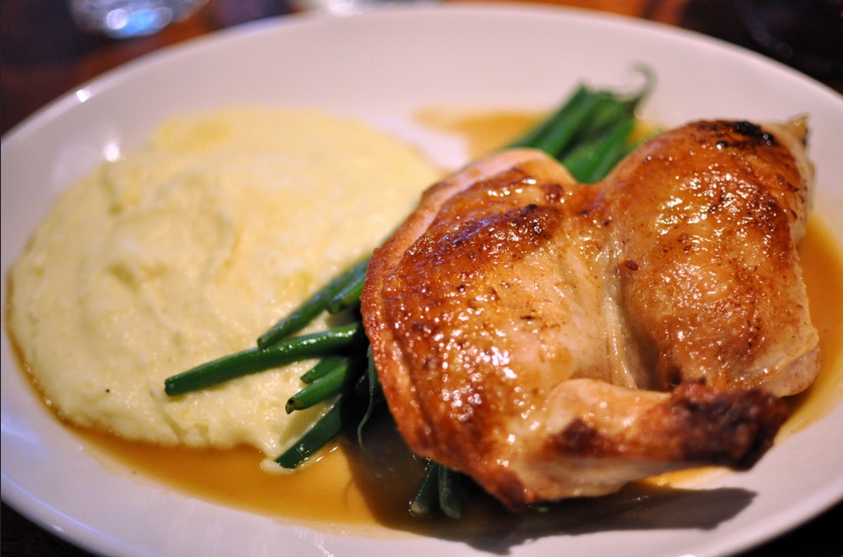Poulet sauté au Gruyère